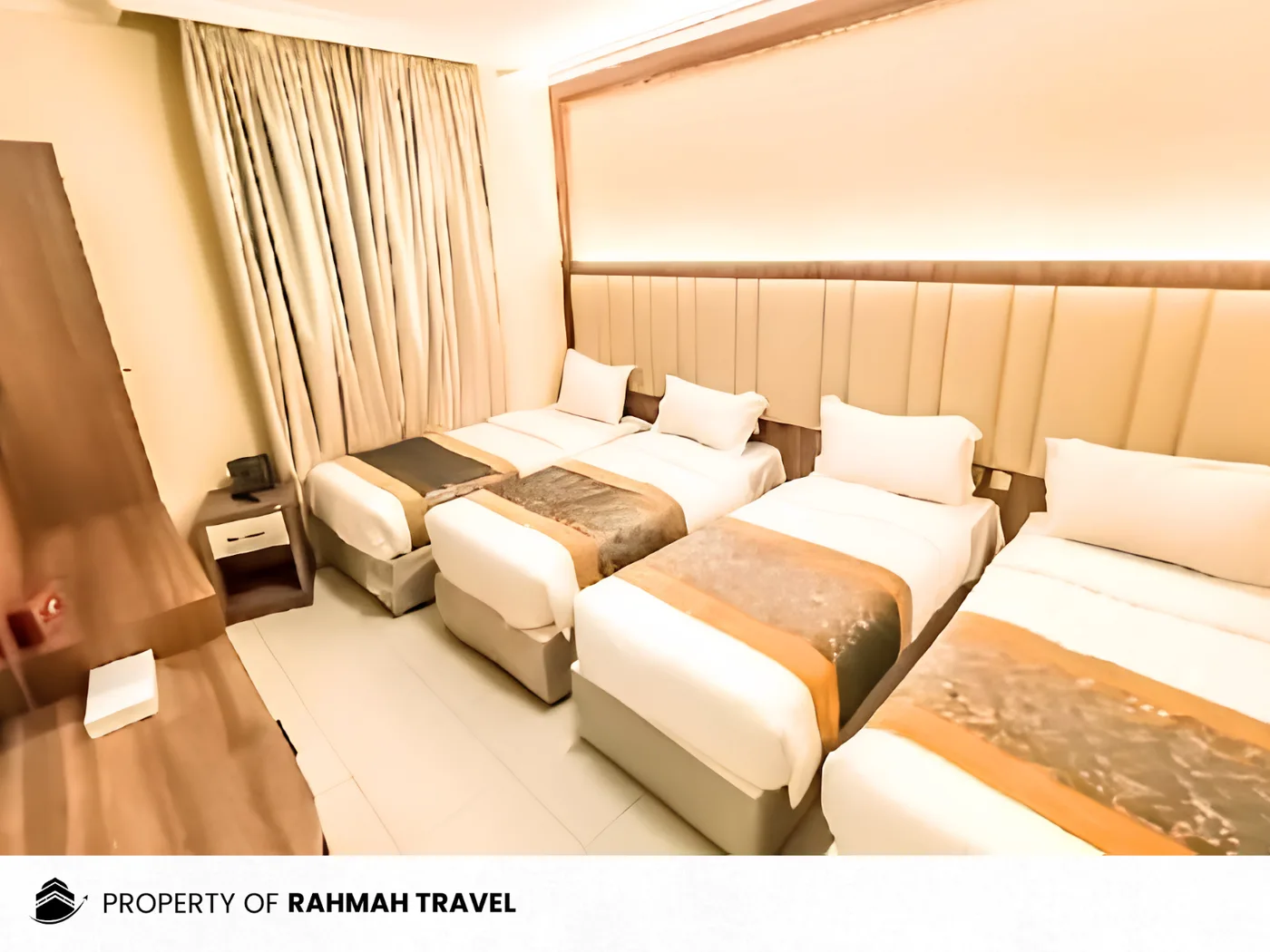 Kamar hotel Al Mokhtara Madinah, dokumentasi Rahmah Travel
