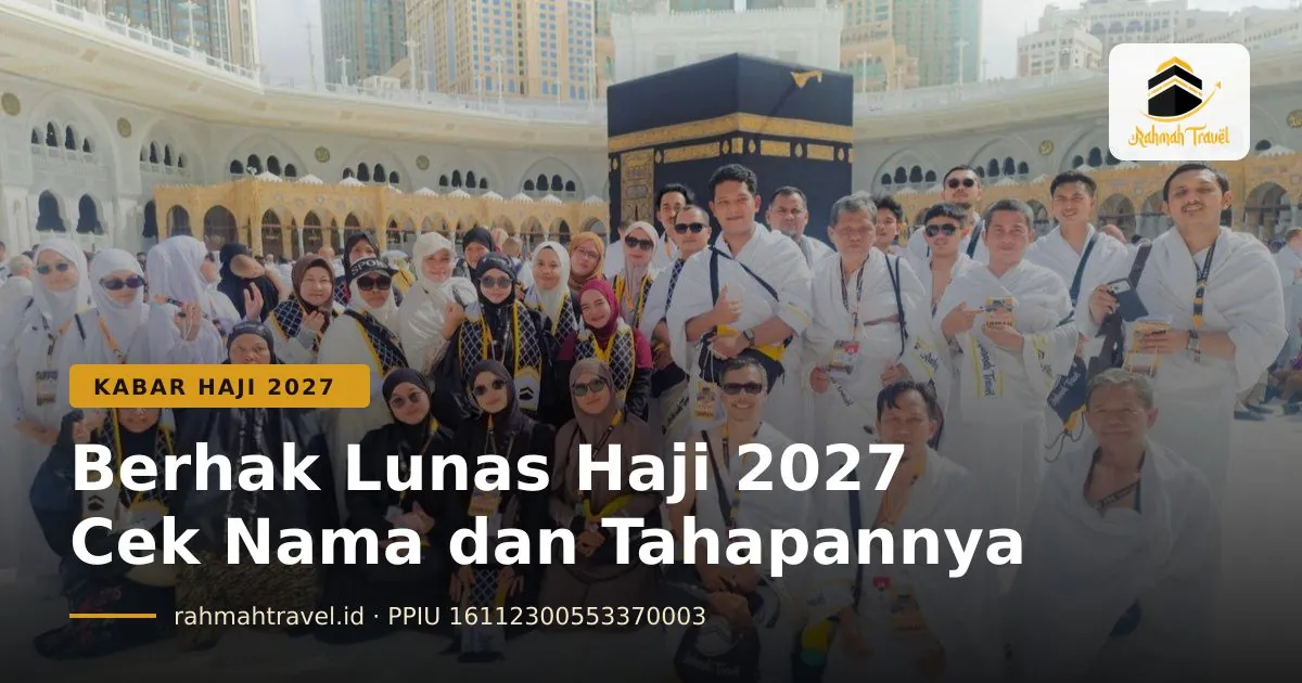 Berhak Lunas Haji 2027 Sudah Diumumkan: Cara Cek Nama Anda dan Tahap Berikutnya